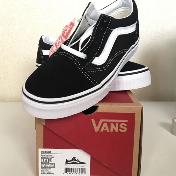 vans old skool black size 3